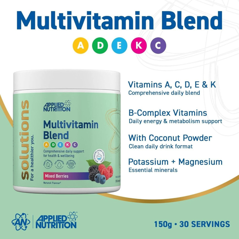 Applied Nutrition Solutions Multivitamin Blend 150g Applied Nutrition Solutions Multivitamin Blend 150g