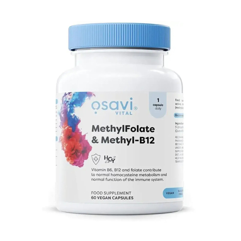 Osavi MethylFolate & Methyl‑B12 Vegan Caps