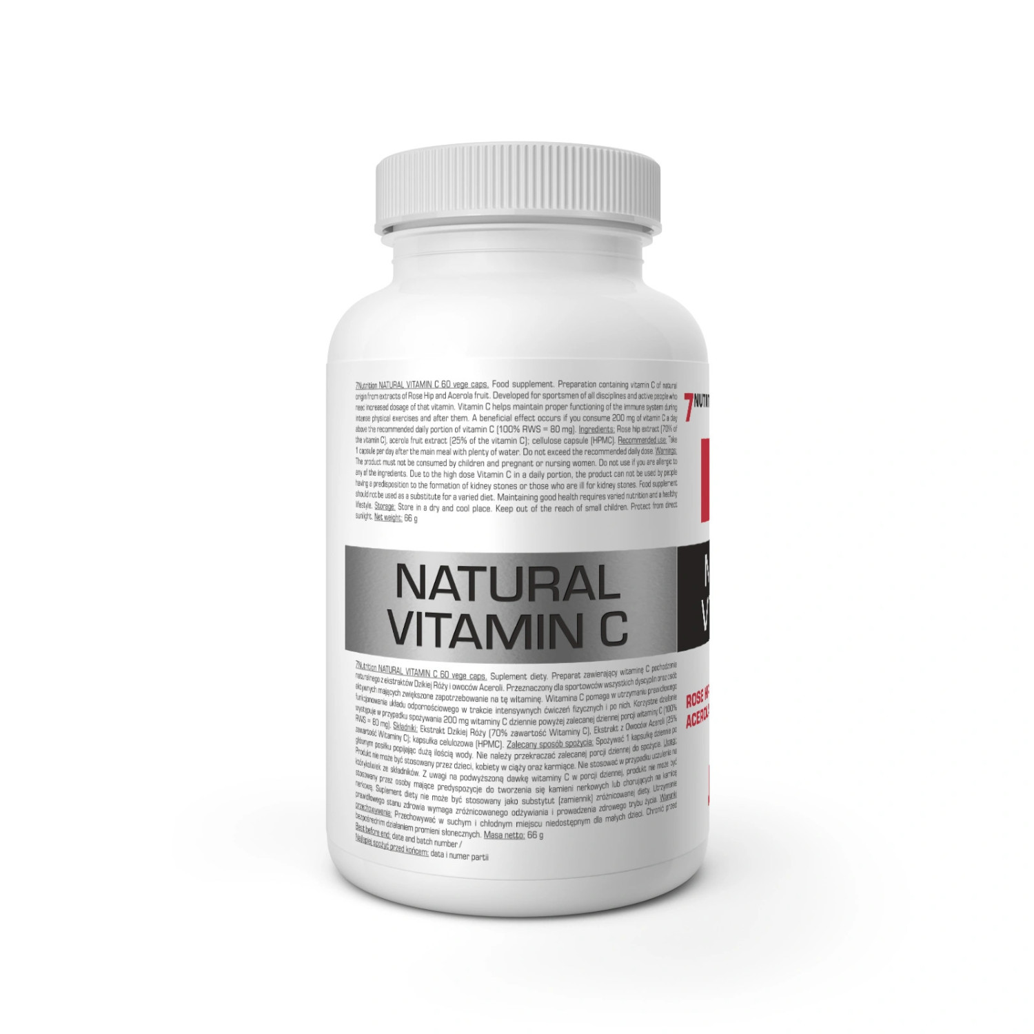 7Nutrition Natural Vitamin C 60 Vege Caps 7Nutrition Natural Vitamin C 60 Vege Caps