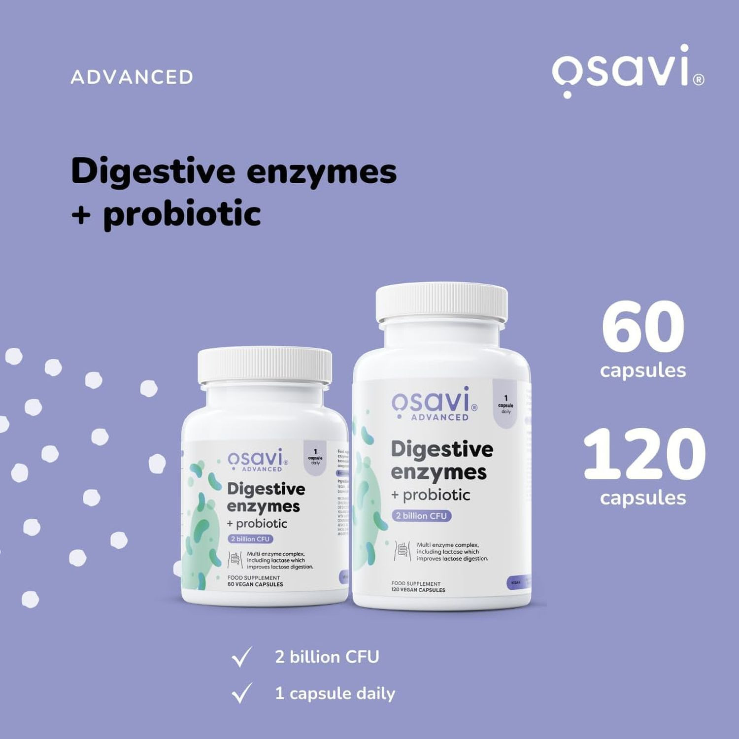 Osavi Digestive Enzymes + Probiotic Vegan Caps
