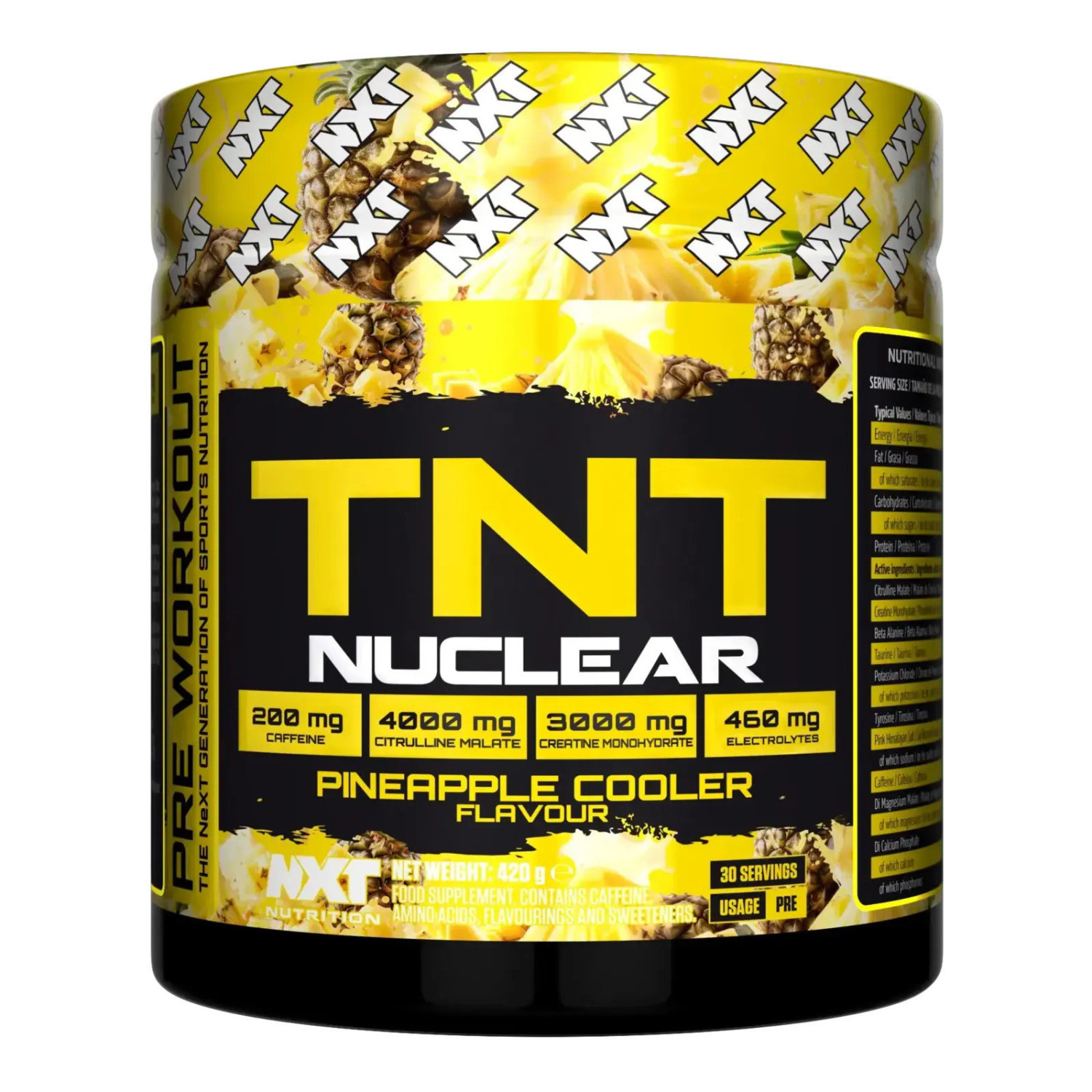 NXT Nutrition TNT Nuclear Pre Powder 420g NXT Nutrition TNT Nuclear Pre Powder 420g