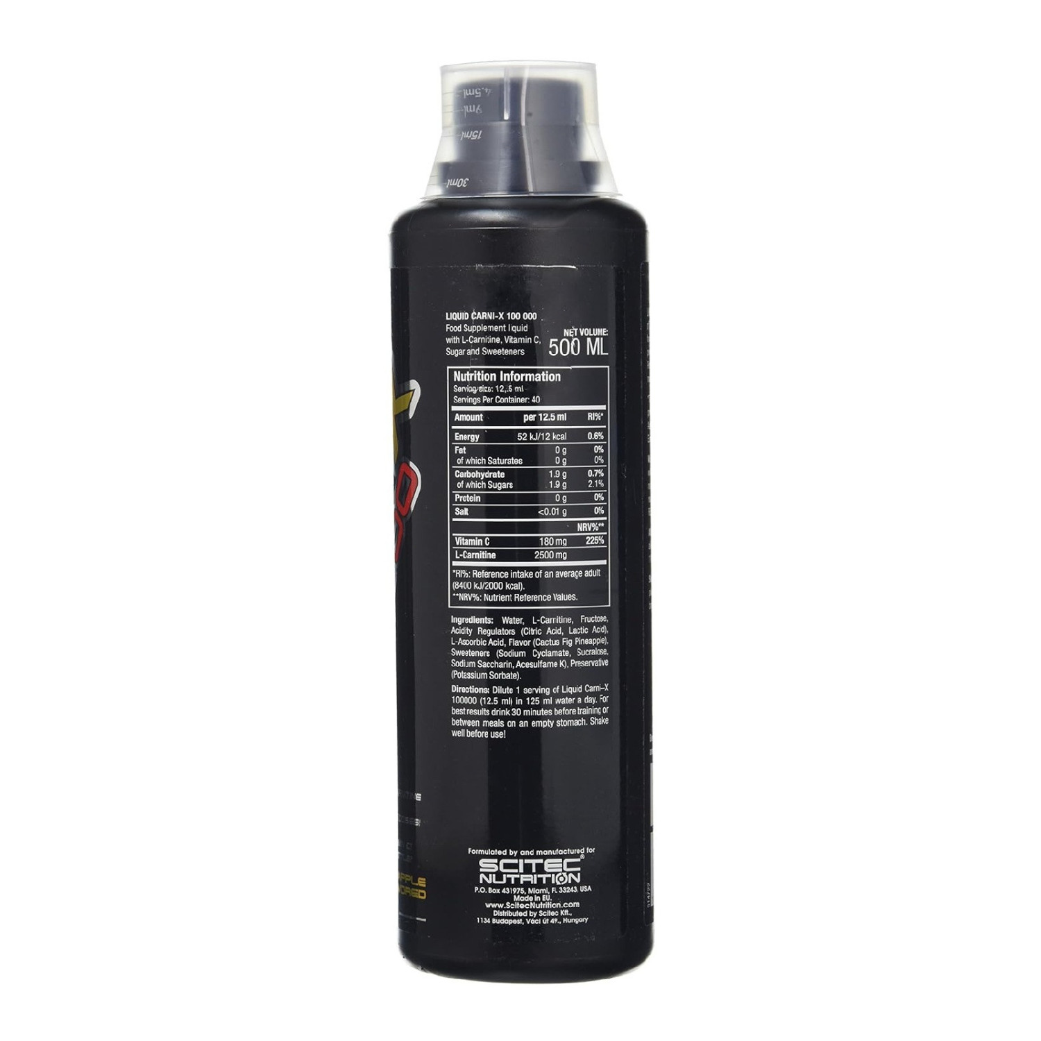 Scitec Nutrition Liquid Carni‑X 100 000 500ml Scitec Nutrition Liquid Carni‑X 100 000 500ml