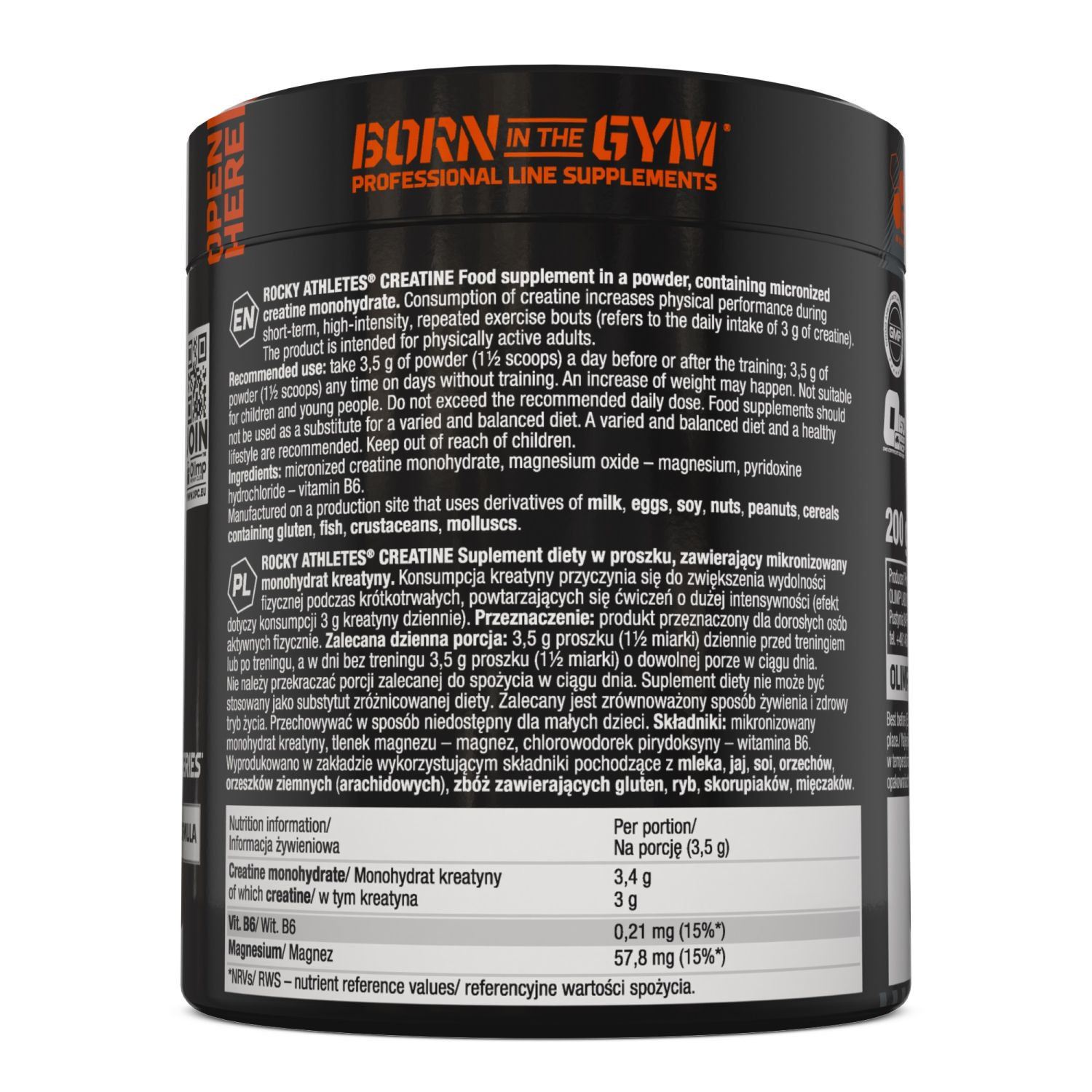 Olimp Nutrition Rocky Athletes Creatine Powder