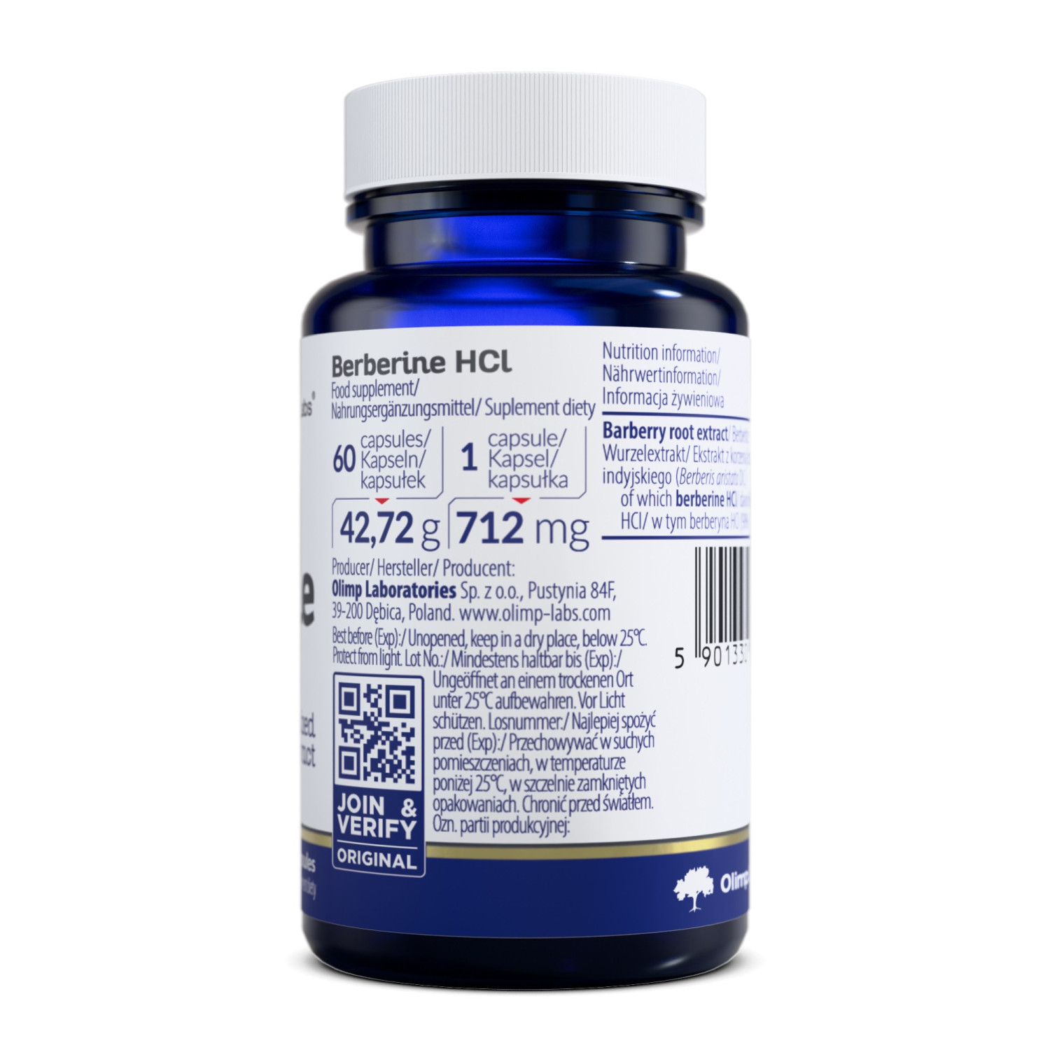 Olimp Labs Berberine HCl 60 Vegan Caps