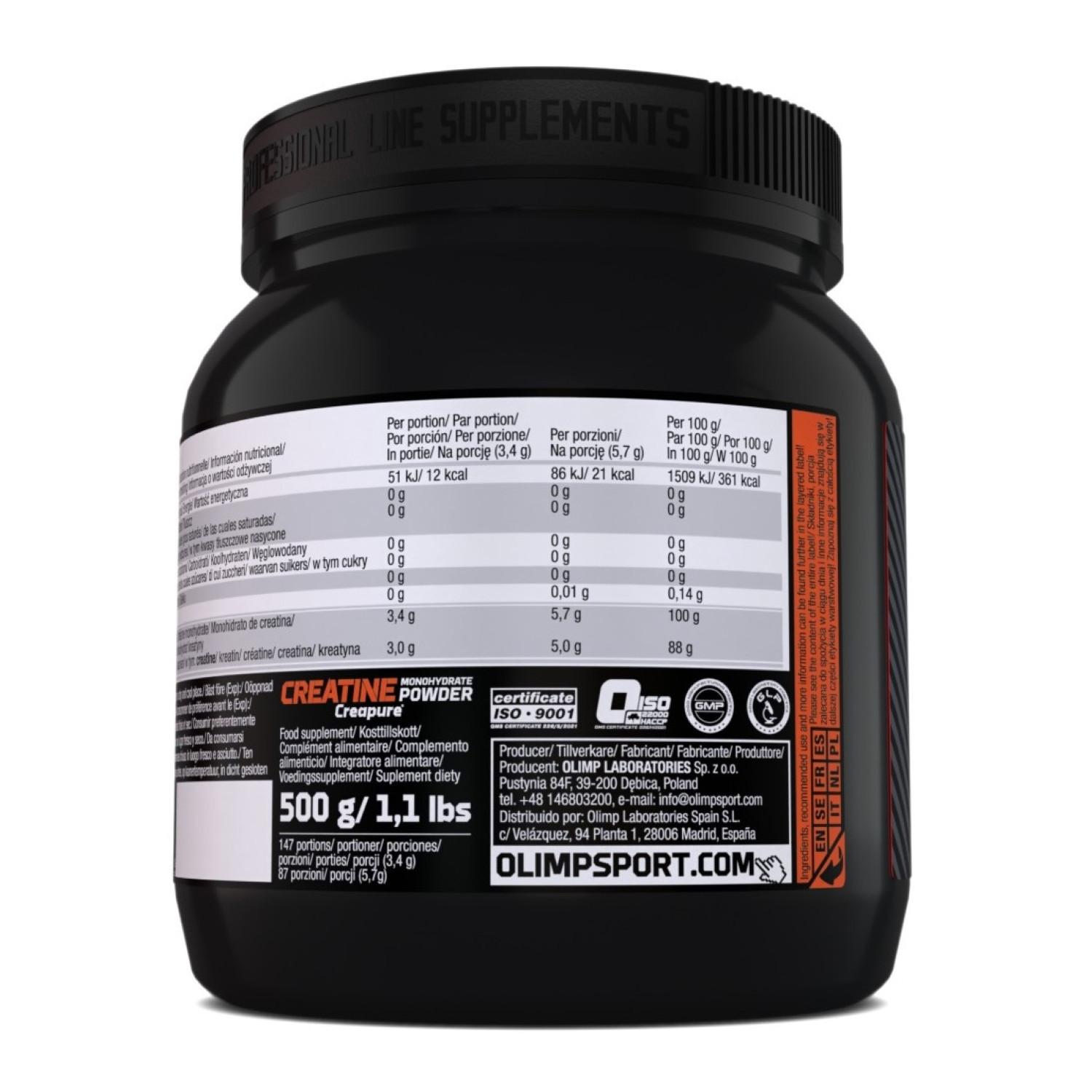 Olimp Nutrition Creatine Creapure Powder 500g