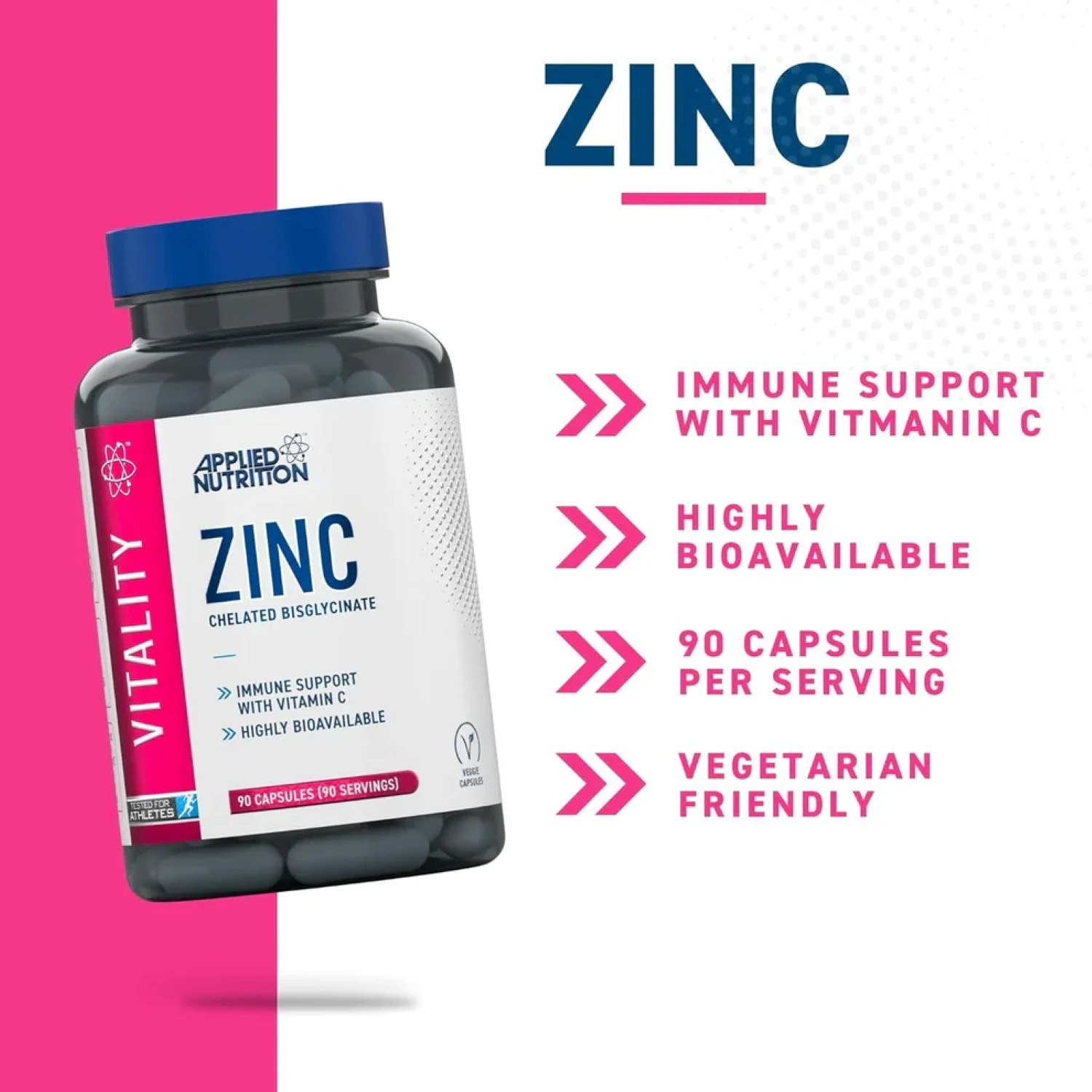 Applied Nutrition Zinc 90 Vegan Caps