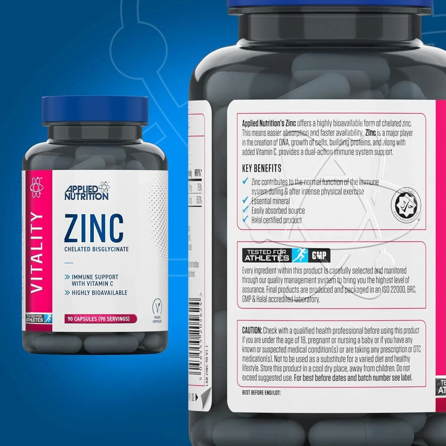 Applied Nutrition Zinc 90 Vegan Caps