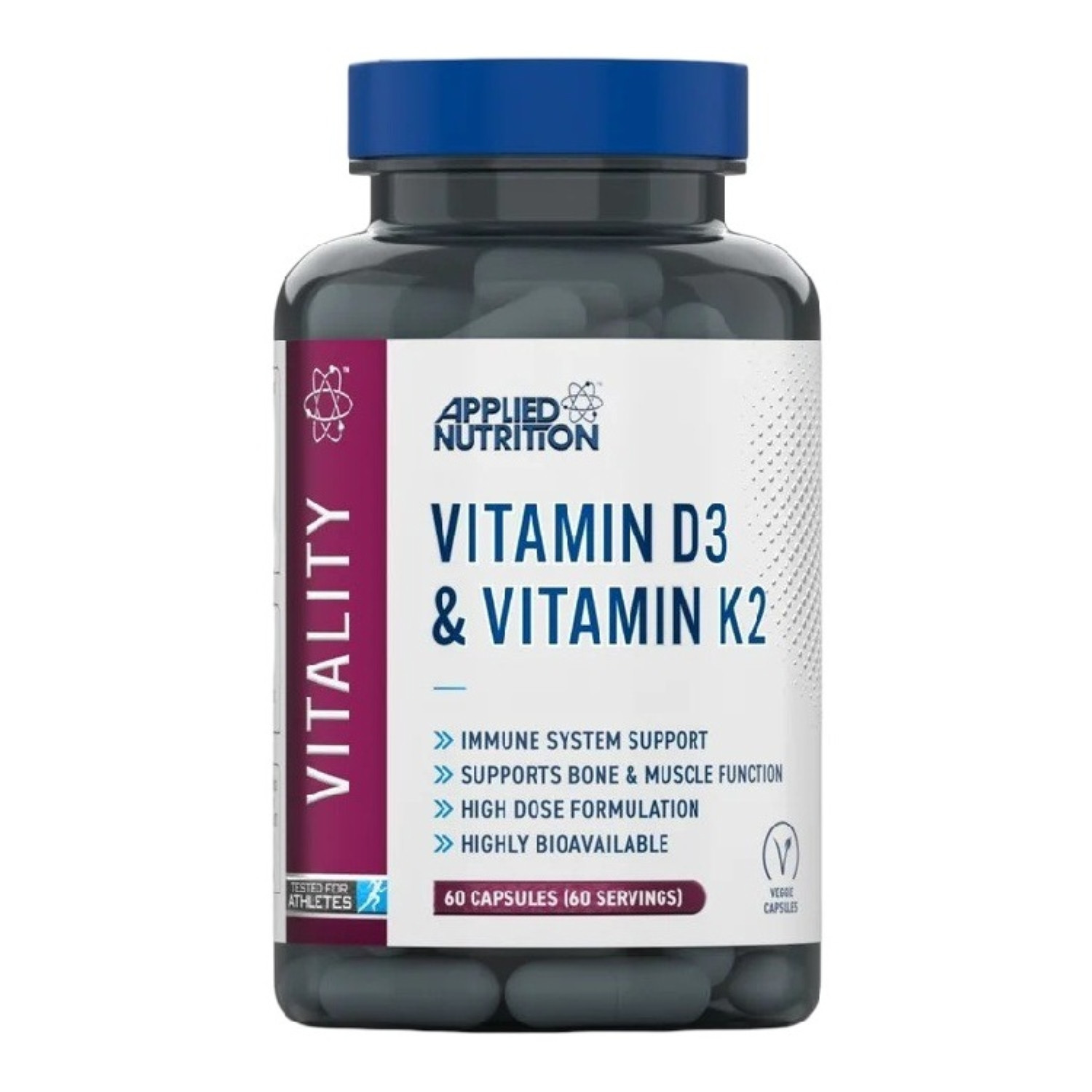 Applied Nutrition Vitamin D3 & Vitamin K2 60 Caps