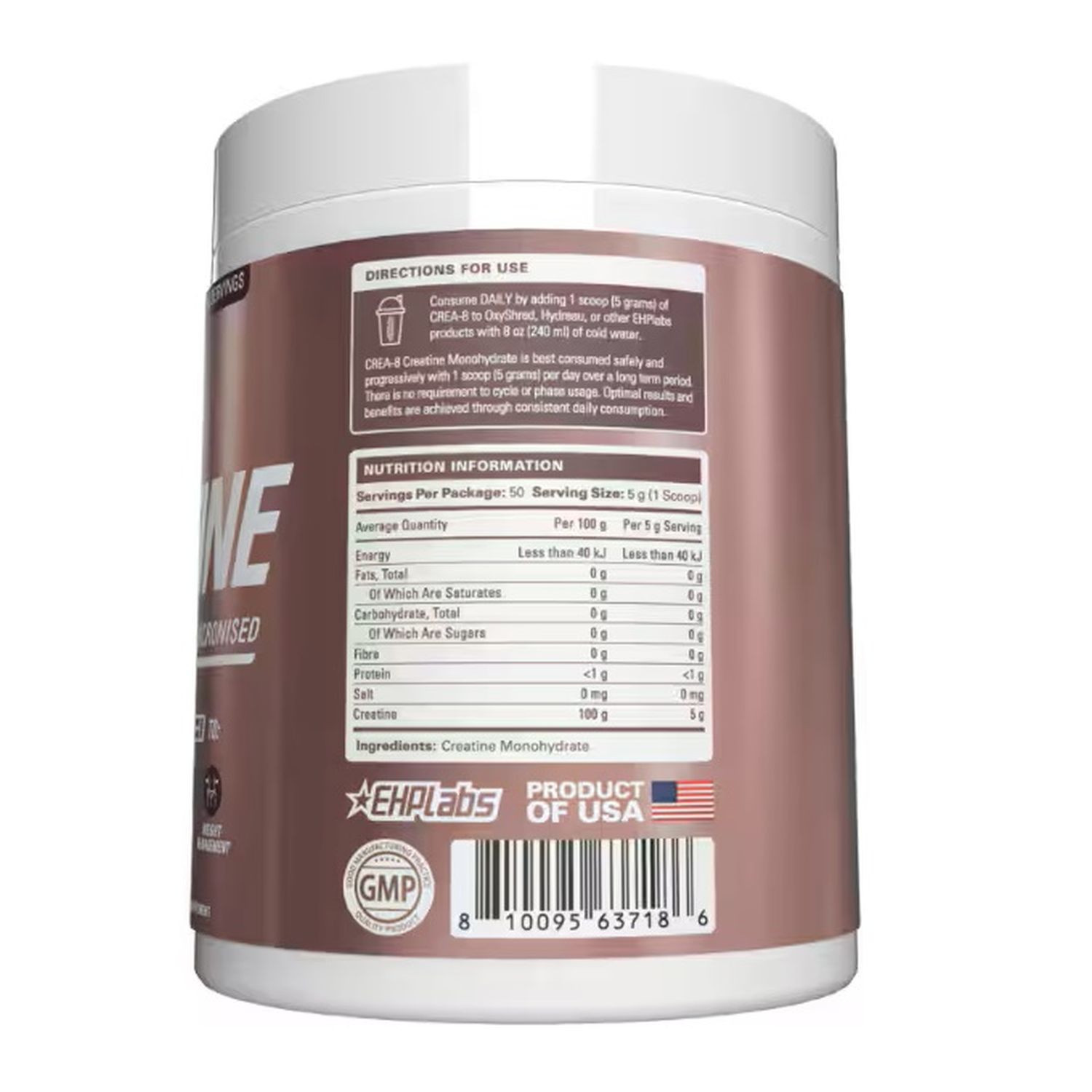 EHP Labs Creatine Monohydrate Powder 250g