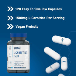 Applied Nutrition L-carnitine 1500 120 Veggie Caps Applied Nutrition L-carnitine 1500 120 Veggie Caps