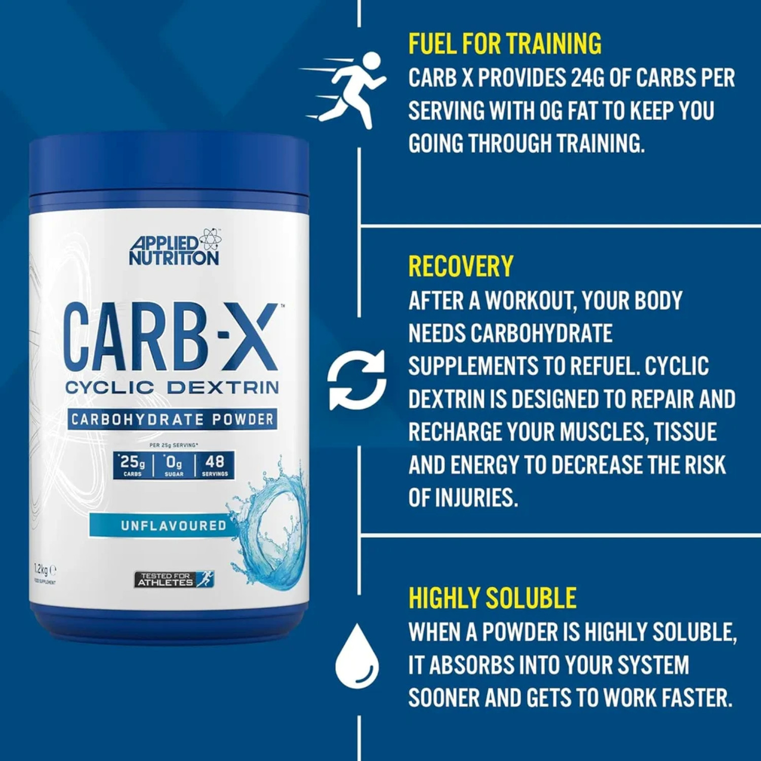 Applied Nutrition Carb‑X 1200g Millions Pineapple