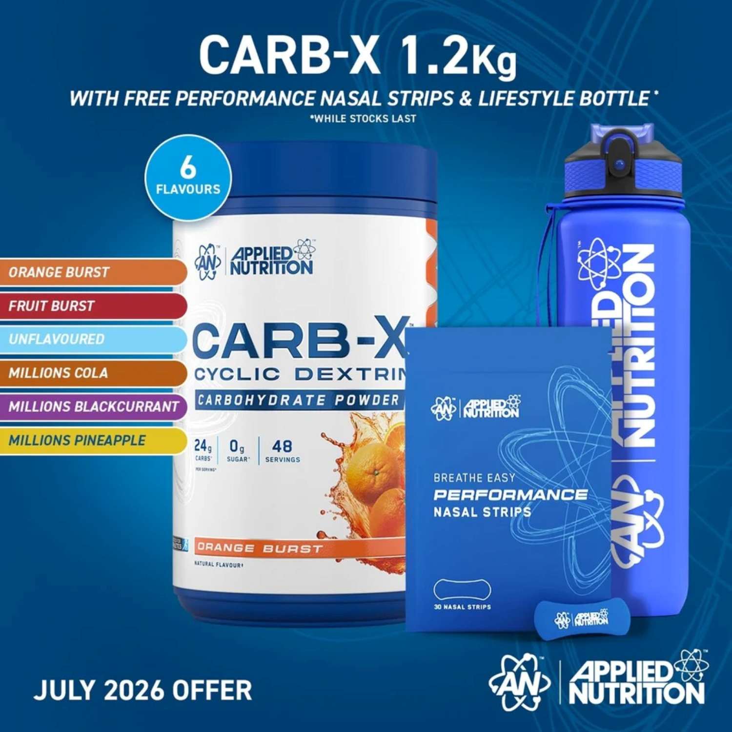 Applied Nutrition Carb‑X 1200g Millions Pineapple