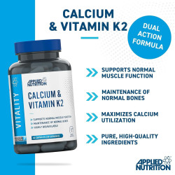 Applied Nutrition Calcium & Vitamin K2 60 Caps
