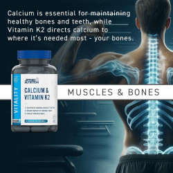 Applied Nutrition Calcium & Vitamin K2 60 Caps