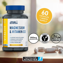 Applied Nutrition Magnesium & Vitamin D3 60 Caps