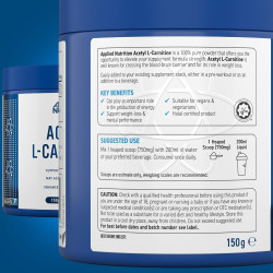 Applied Nutrition Acetyl L‑Carnitine Powder 150g Applied Nutrition Acetyl L‑Carnitine Powder 150g