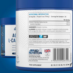 Applied Nutrition Acetyl L‑Carnitine Powder 150g Applied Nutrition Acetyl L‑Carnitine Powder 150g