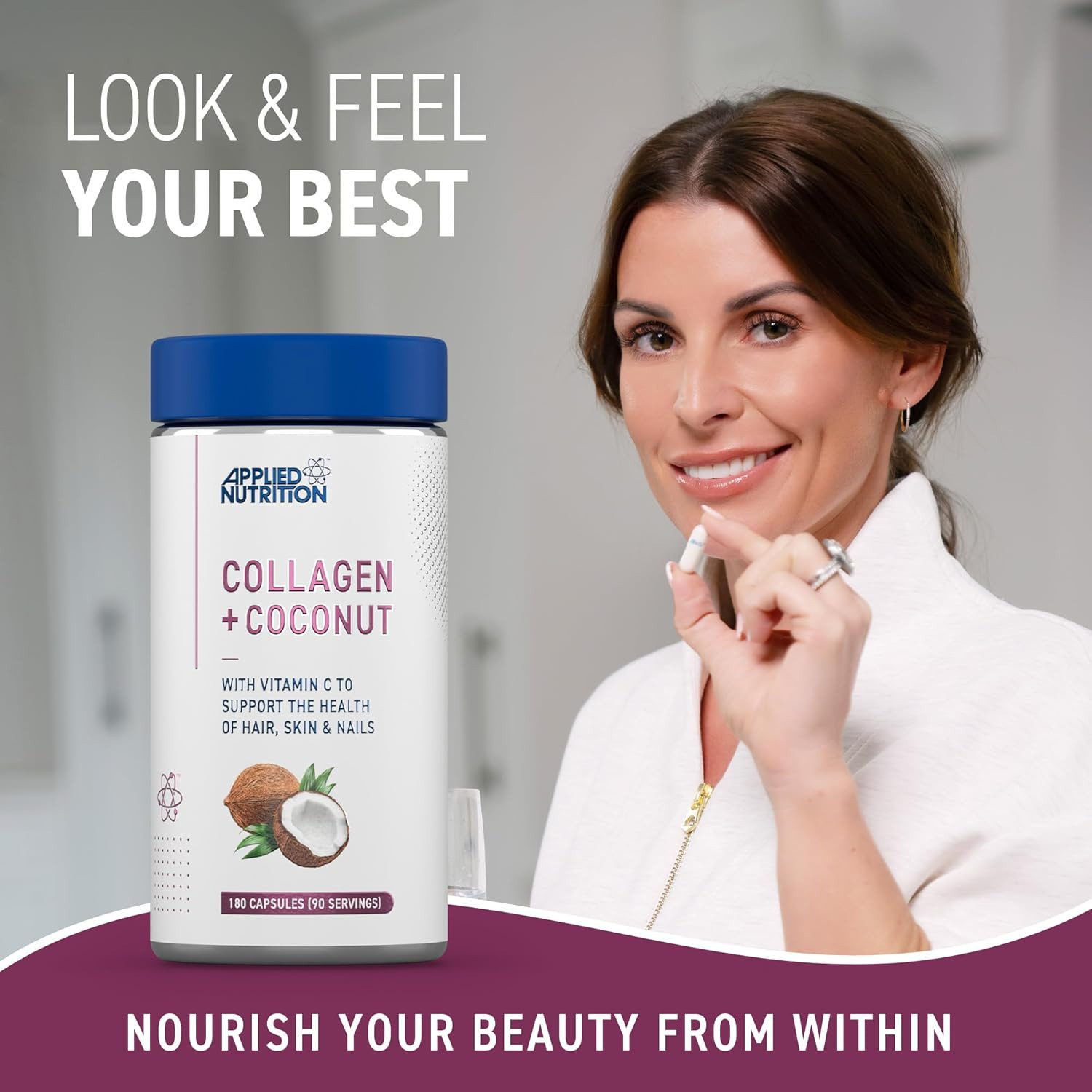 Applied Nutrition Collagen + Coconut 180 Caps Applied Nutrition Collagen + Coconut 180 Caps
