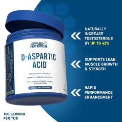 Applied Nutrition D‑Aspartic Acid Powder 300g Applied Nutrition D‑Aspartic Acid Powder 300g