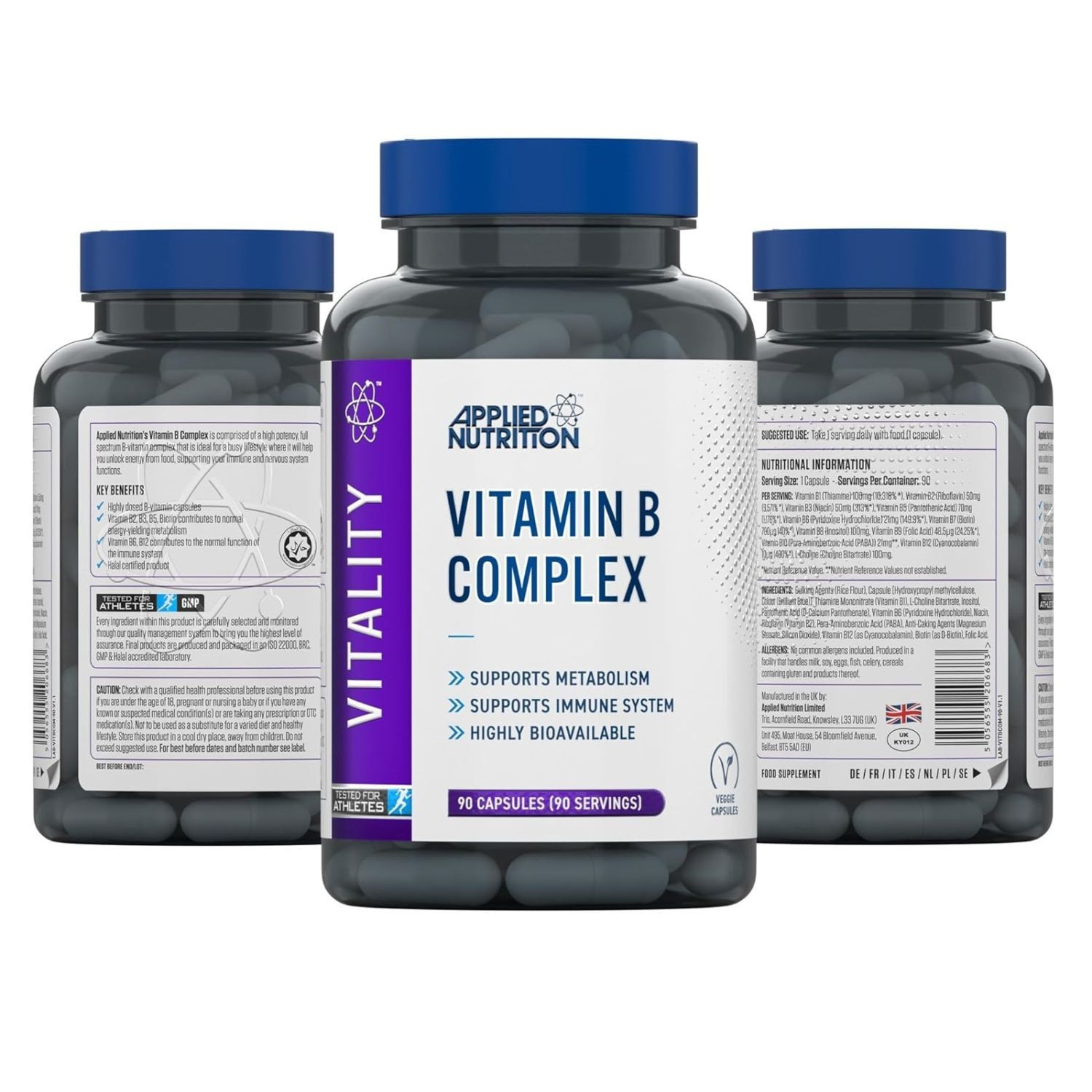 Applied Nutrition Vitamin B Complex 90 Caps