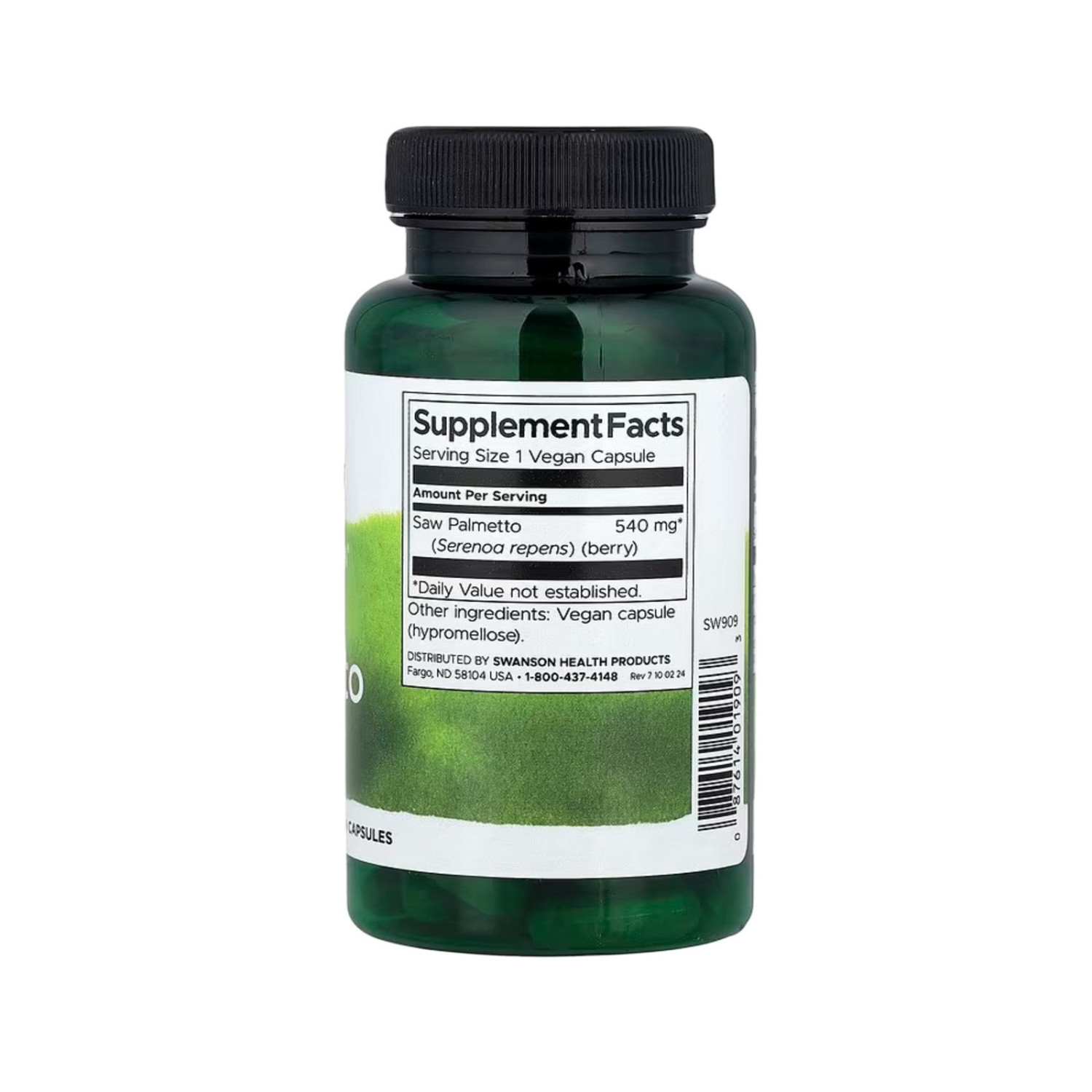 Swanson Saw Palmetto Full Spectrum Vegan Caps Swanson Saw Palmetto Full Spectrum Vegan Caps