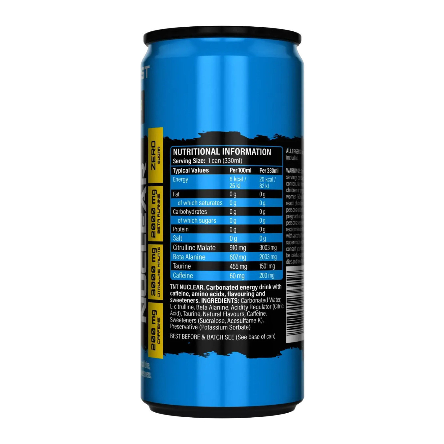 NXT Nutrition TNT Nuclear RTD 12 x 330ml NXT Nutrition TNT Nuclear RTD 12 x 330ml