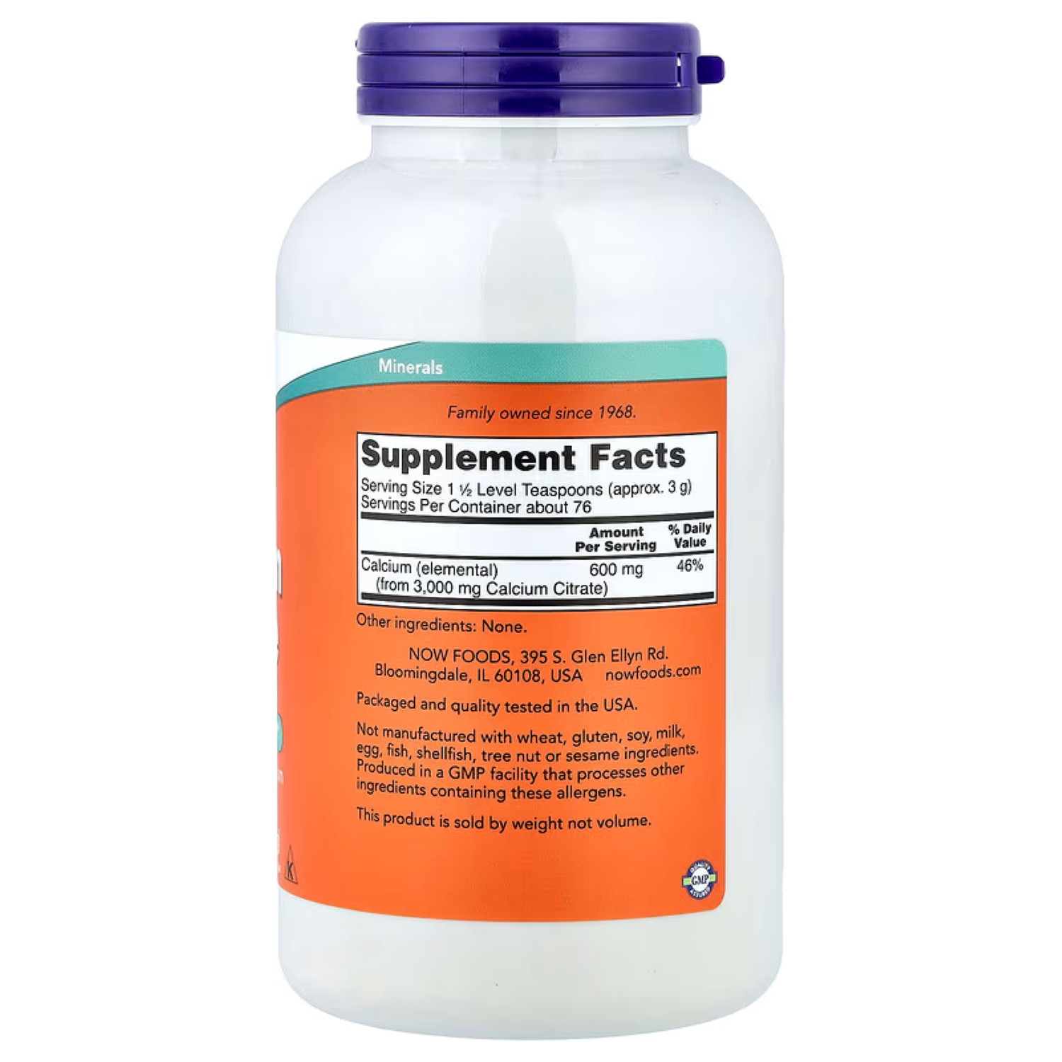 NOW Foods Calcium Citrate Powder 227g