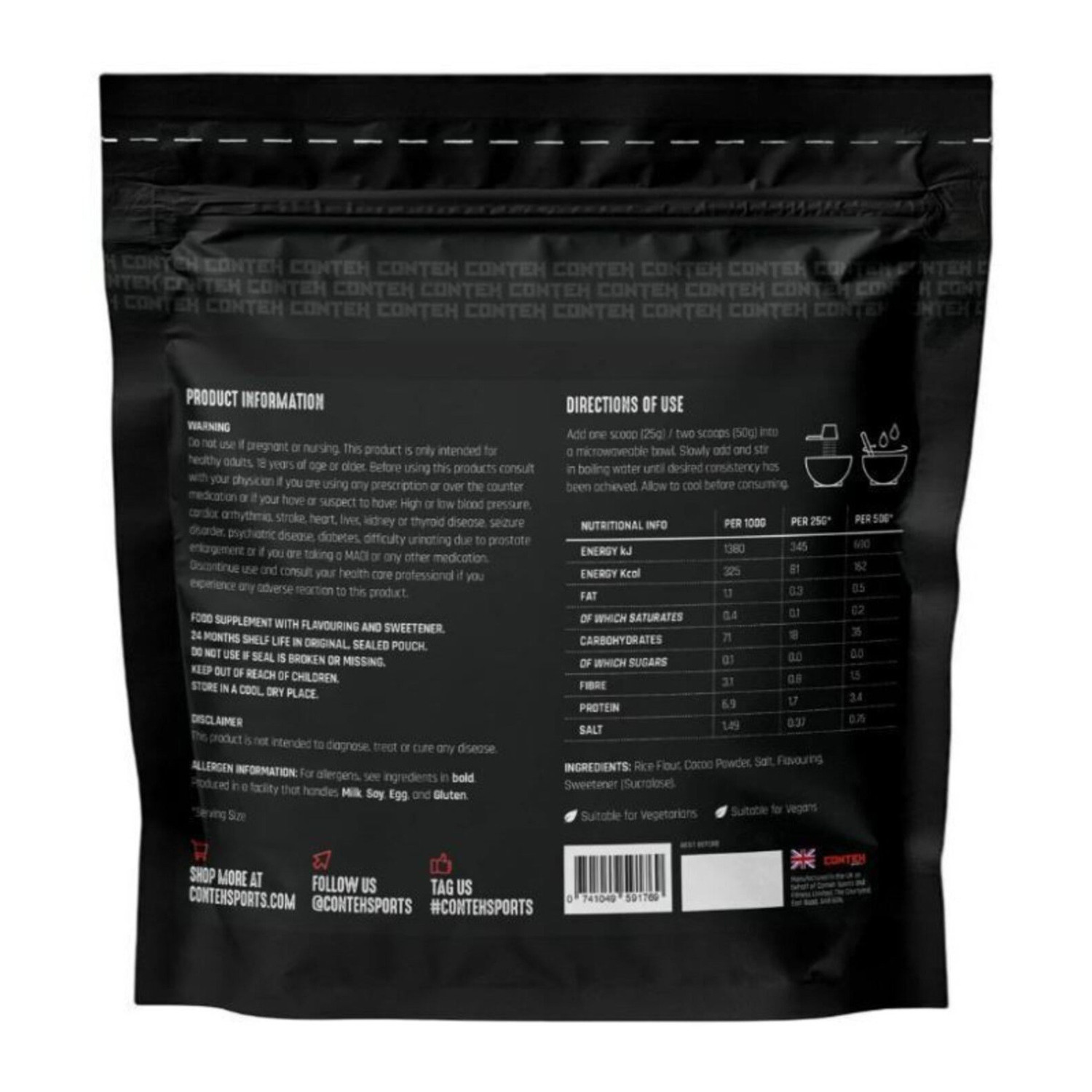 Conteh Sports Cream of Rice Powder 2000g Conteh Sports Cream of Rice Powder 2000g
