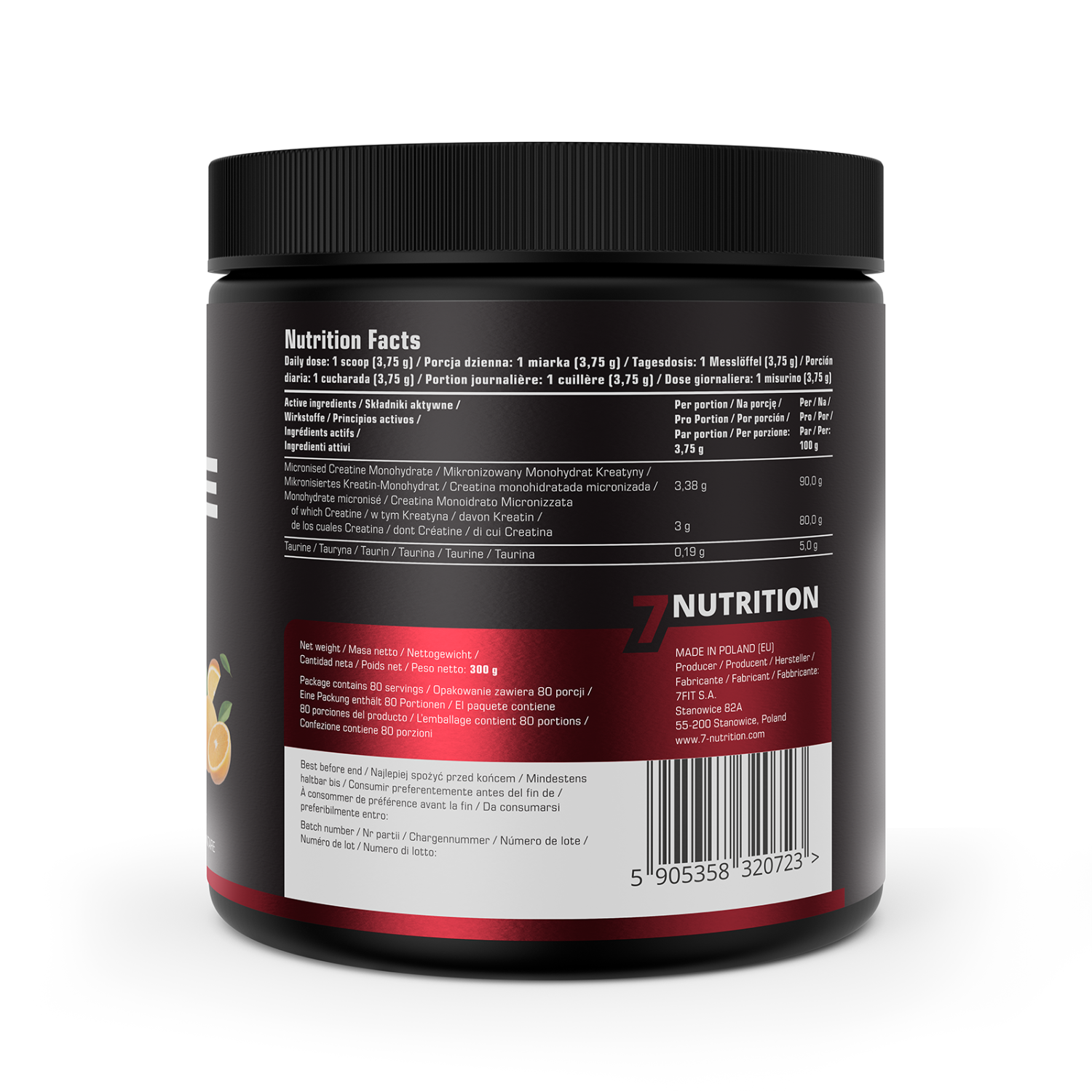 7Nutrition Creatine Monohydrate Flavoured Powder 7Nutrition Creatine Monohydrate Flavoured Powder