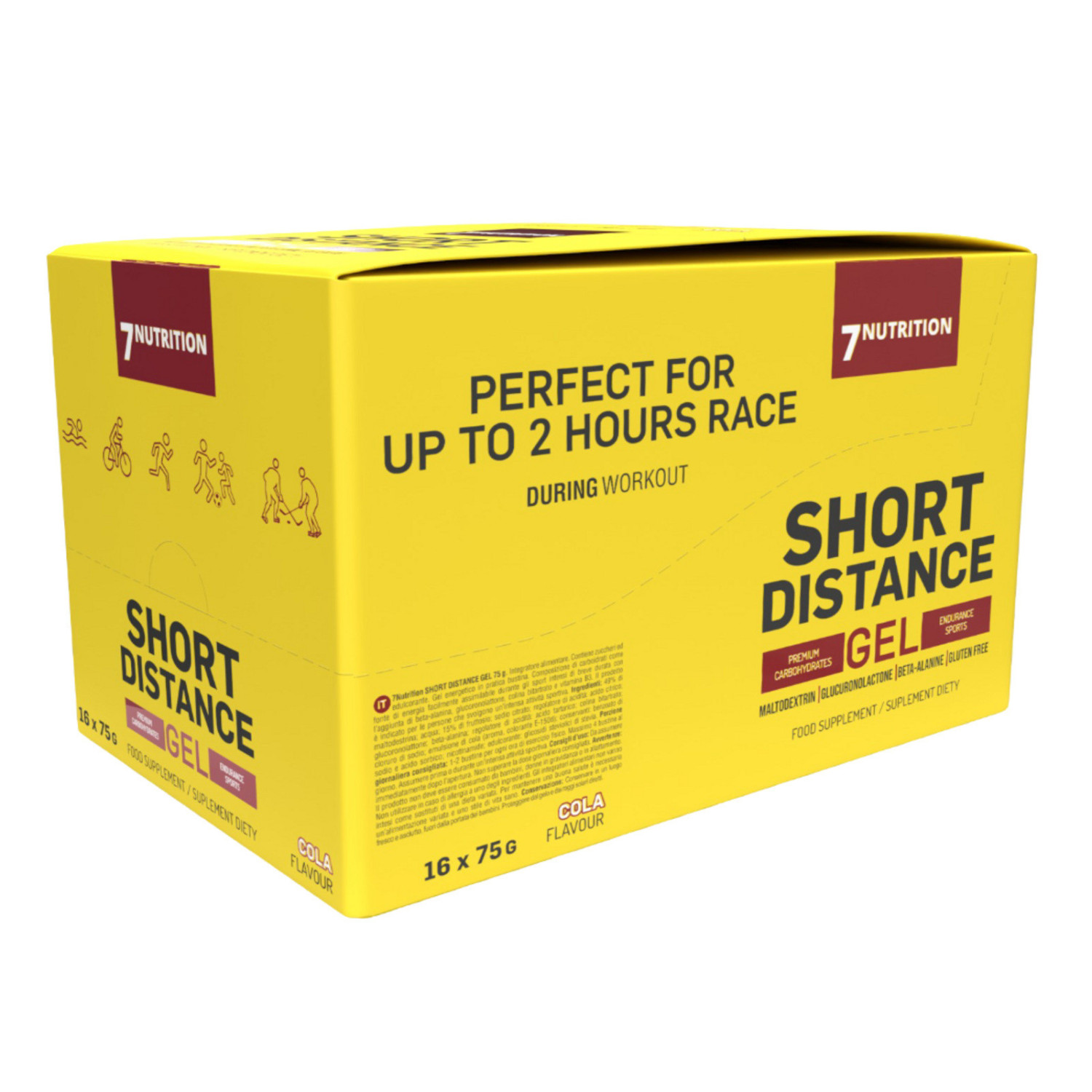 7Nutrition Short Distance Gel 16 x 75g 7Nutrition Short Distance Gel 16 x 75g