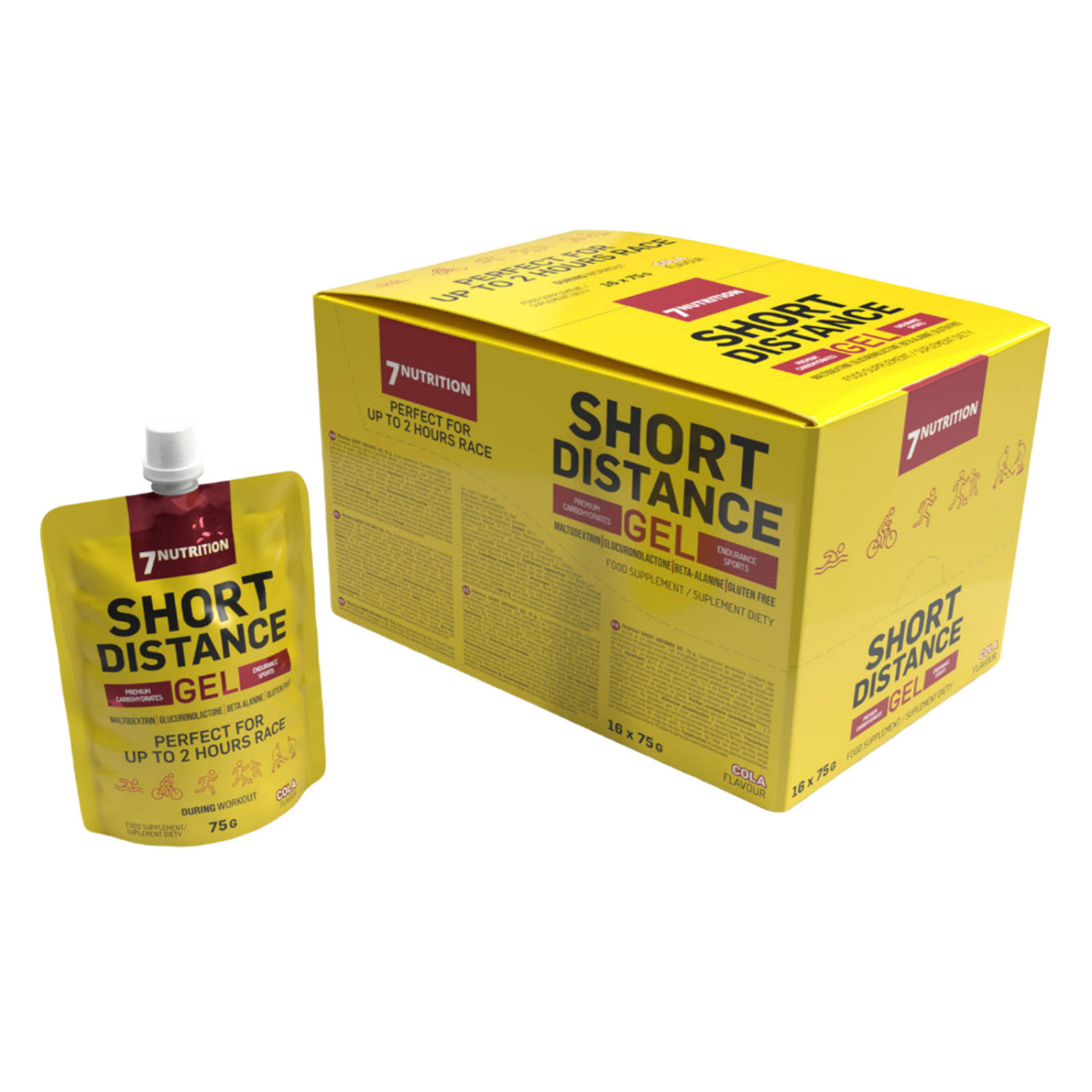 7Nutrition Short Distance Gel 16 x 75g 7Nutrition Short Distance Gel 16 x 75g