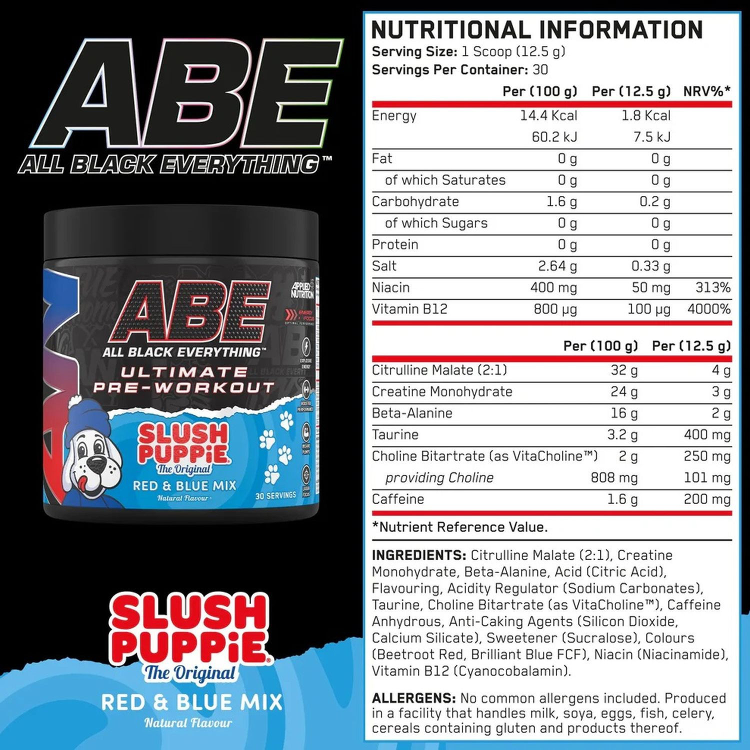 Applied Nutrition ABE Slush Puppie Powder 375g