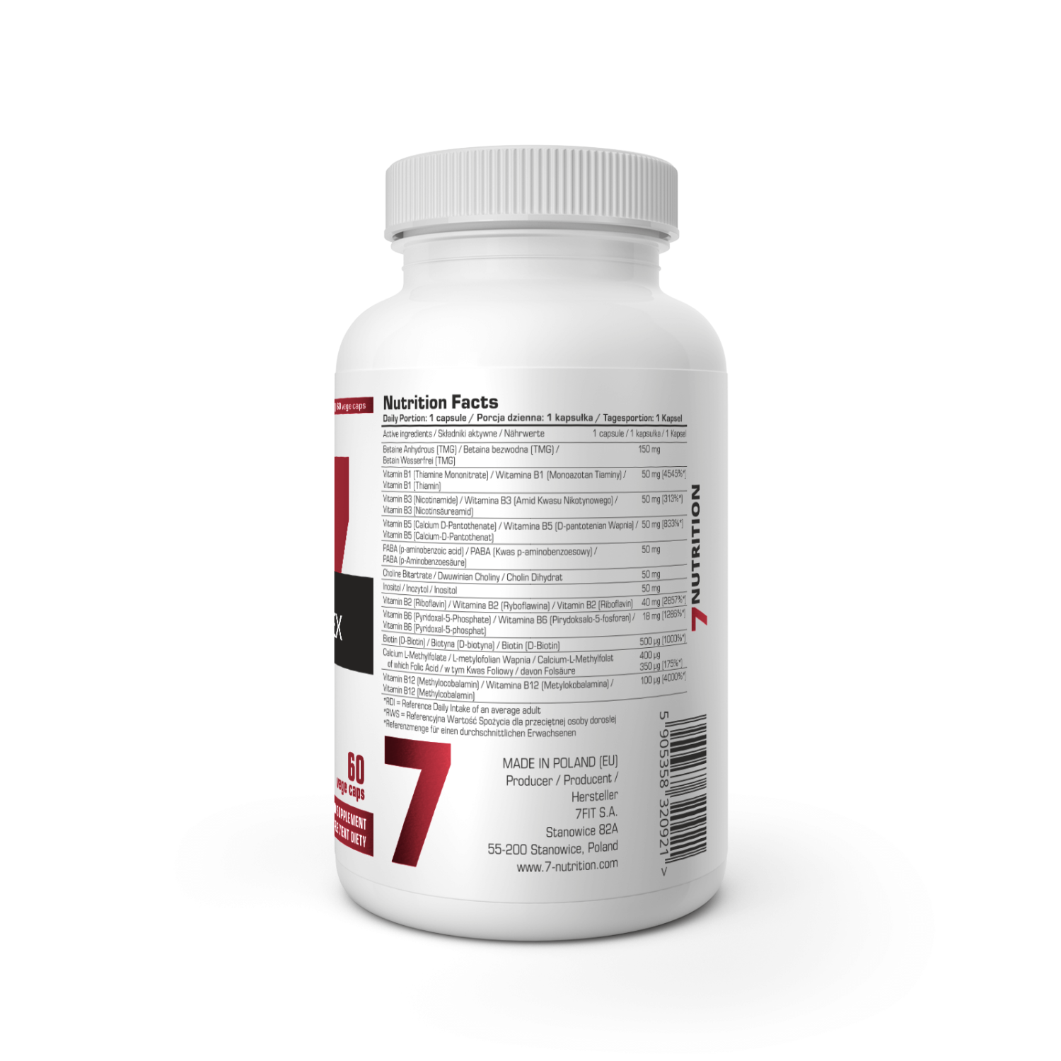 7Nutrition Vitamin B‑Complex Vege Caps 7Nutrition Vitamin B‑Complex Vege Caps
