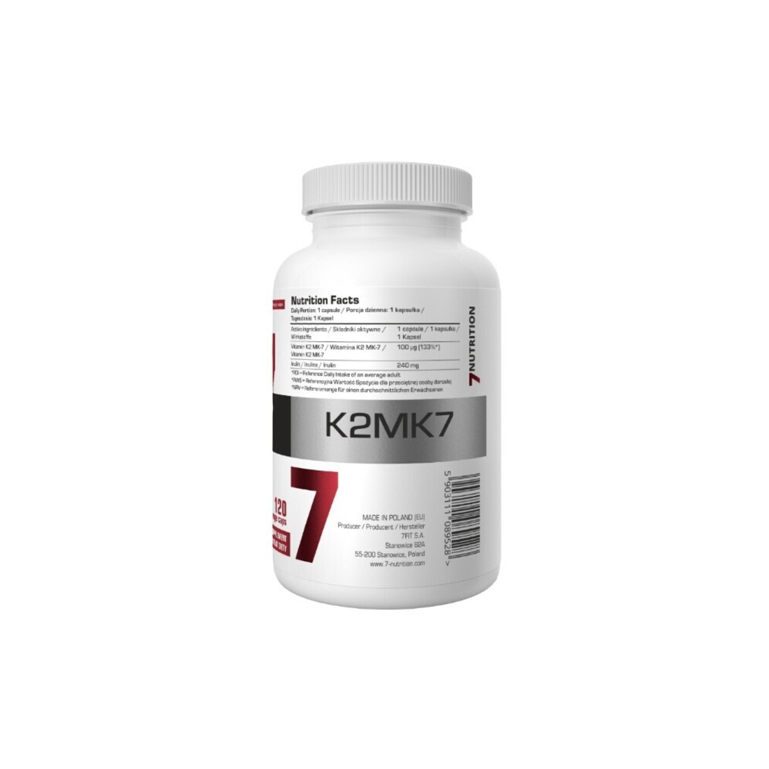 7Nutrition K2MK7 120 Vege Caps 7Nutrition K2MK7 120 Vege Caps