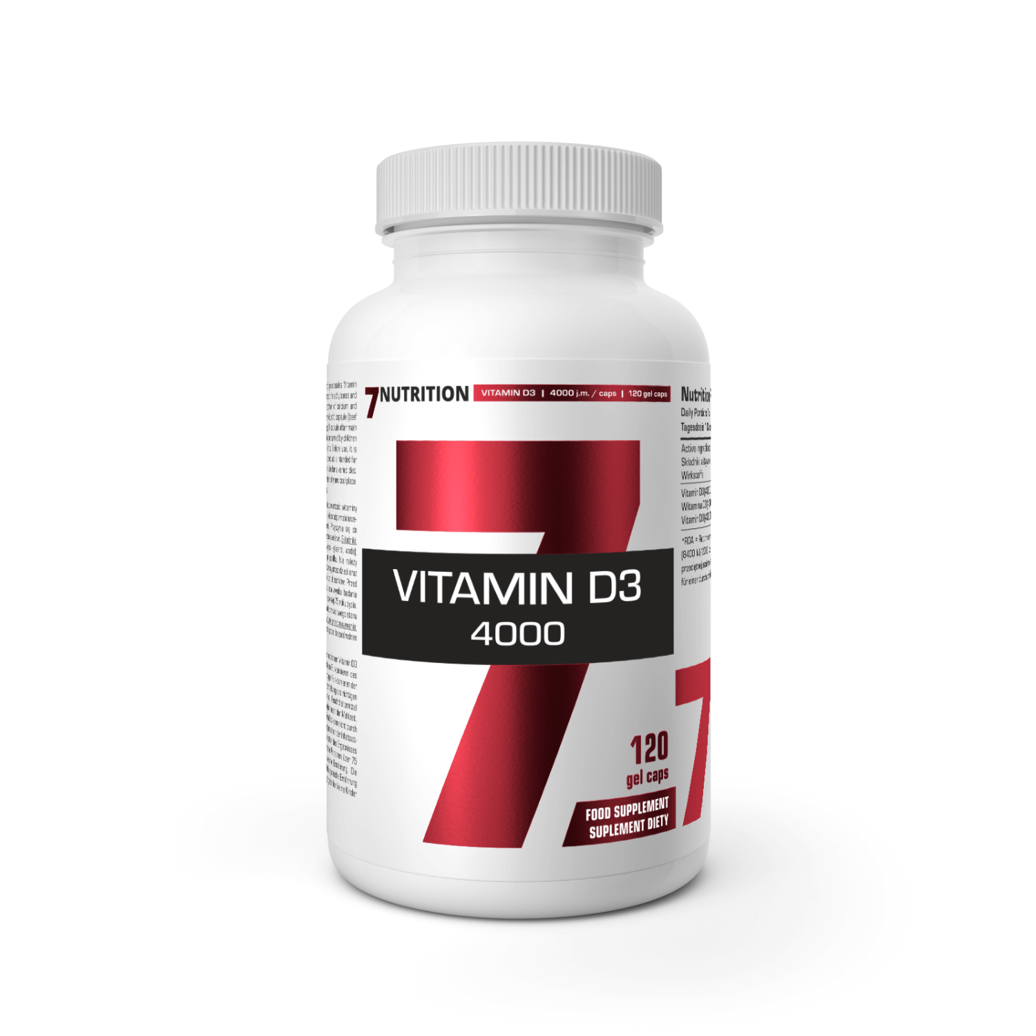 7Nutrition Vitamin D3 4000 120 Gel Caps