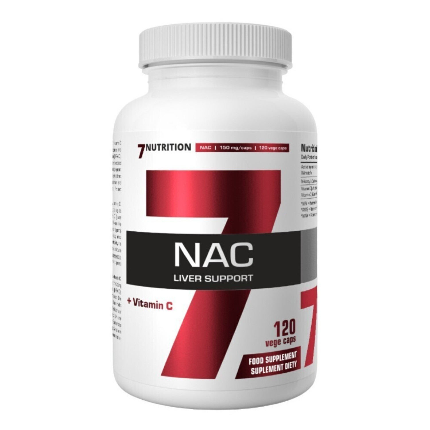 7Nutrition NAC 120 Vege Caps