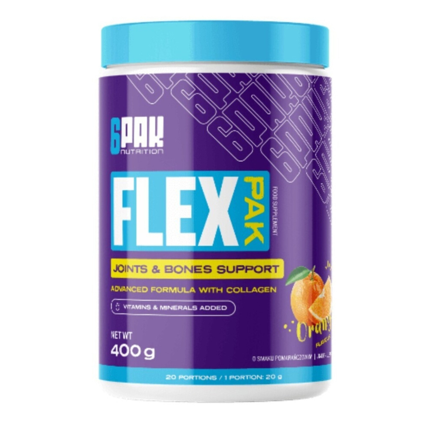 6PAK Nutrition Flex Pak Powder 400g 6PAK Nutrition Flex Pak Powder 400g
