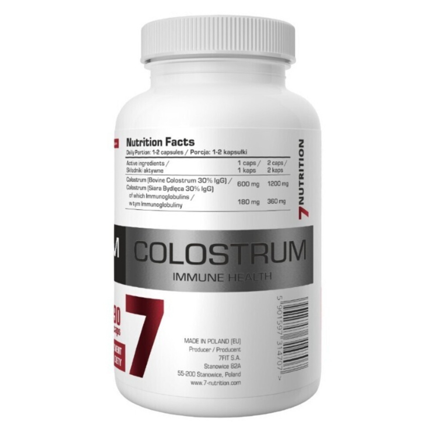 7Nutrition Colostrum 90 Caps