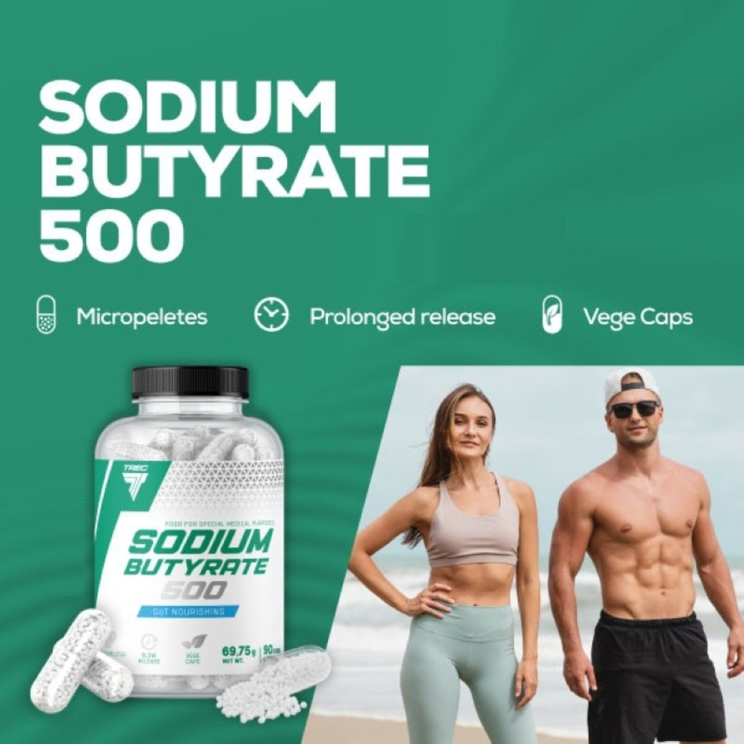 Trec Nutrition Sodium Butyrate 500 90 Vege Caps Trec Nutrition Sodium Butyrate 500 90 Vege Caps