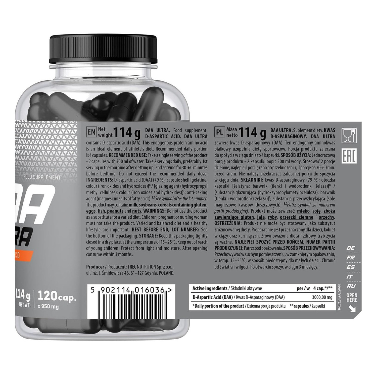 Trec Nutrition DAA Ultra 120 Caps Trec Nutrition DAA Ultra 120 Caps