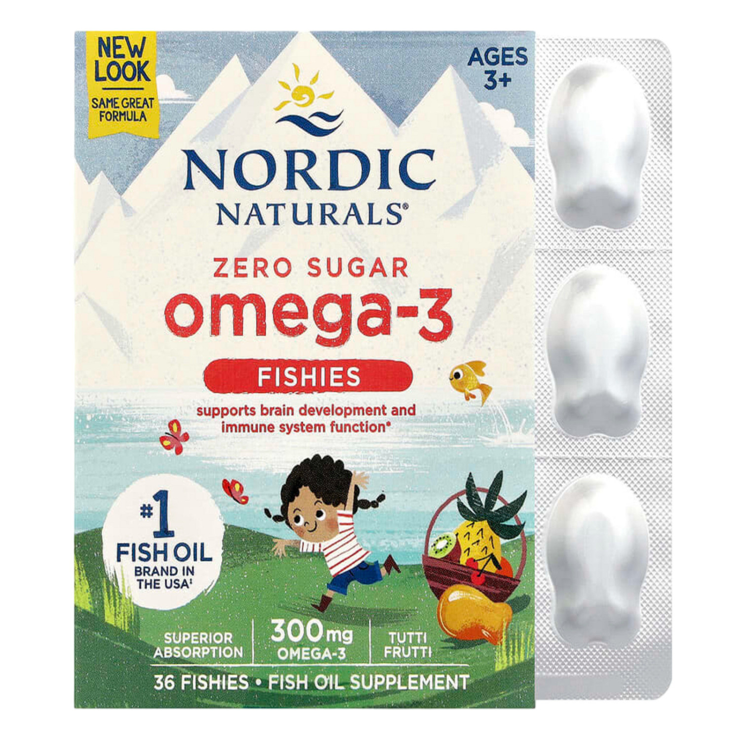 Nordic Naturals Omega-3 Fishies 36 Chews