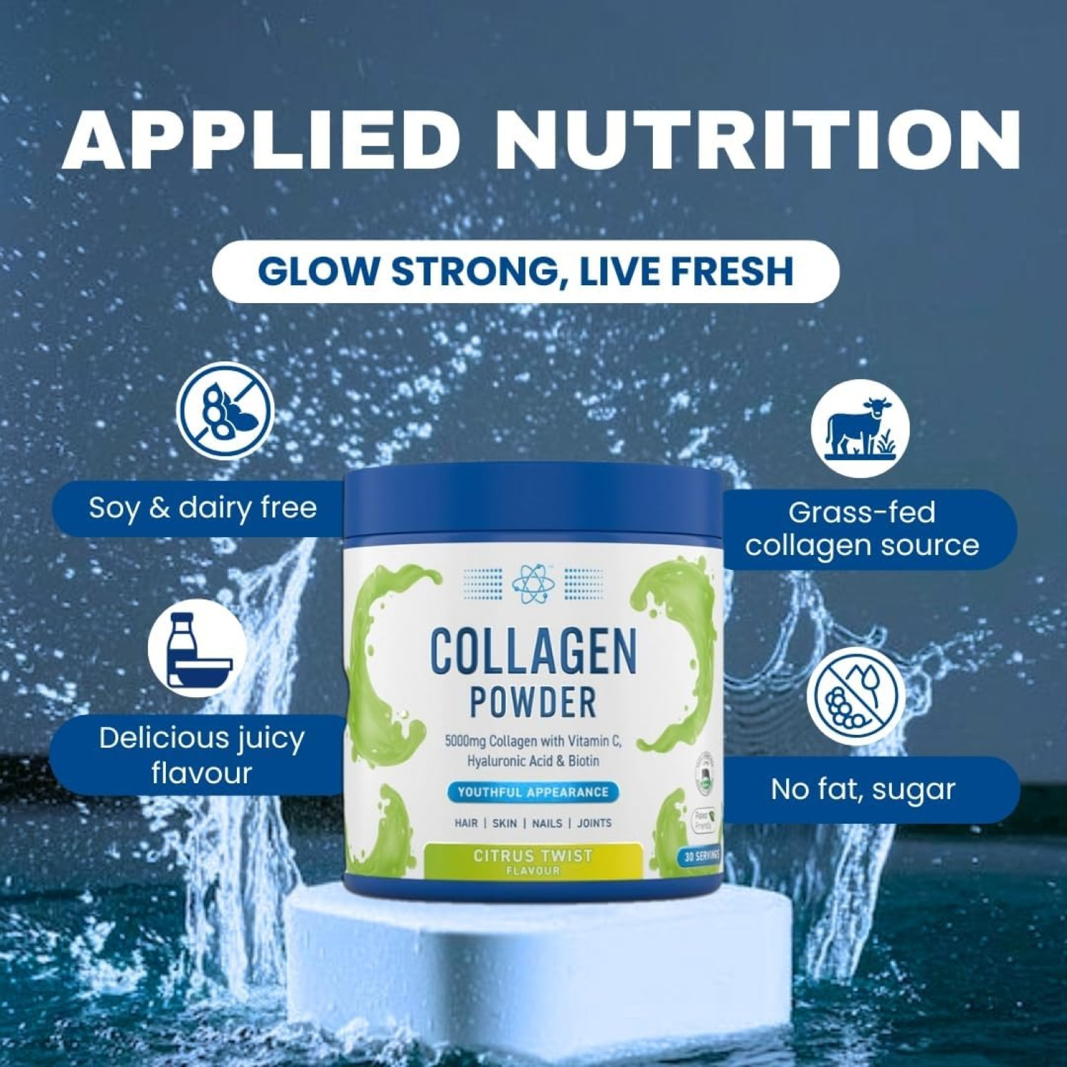 Applied Nutrition Collagen Powder 165g Applied Nutrition Collagen Powder 165g
