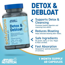 Applied Nutrition Detox & Debloat 60 Caps Applied Nutrition Detox & Debloat 60 Caps