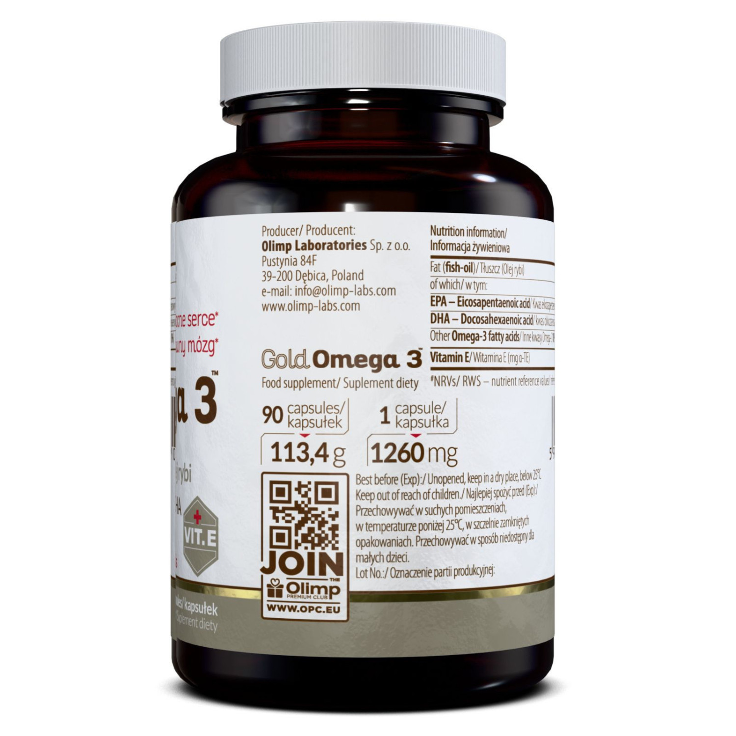 Olimp Labs Gold Omega 3 65% 90 Caps Olimp Labs Gold Omega 3 65% 90 Caps