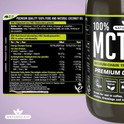 Natures Aid 100% MCT Oil 500ml Natures Aid 100% MCT Oil 500ml