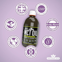 Natures Aid 100% MCT Oil 500ml Natures Aid 100% MCT Oil 500ml