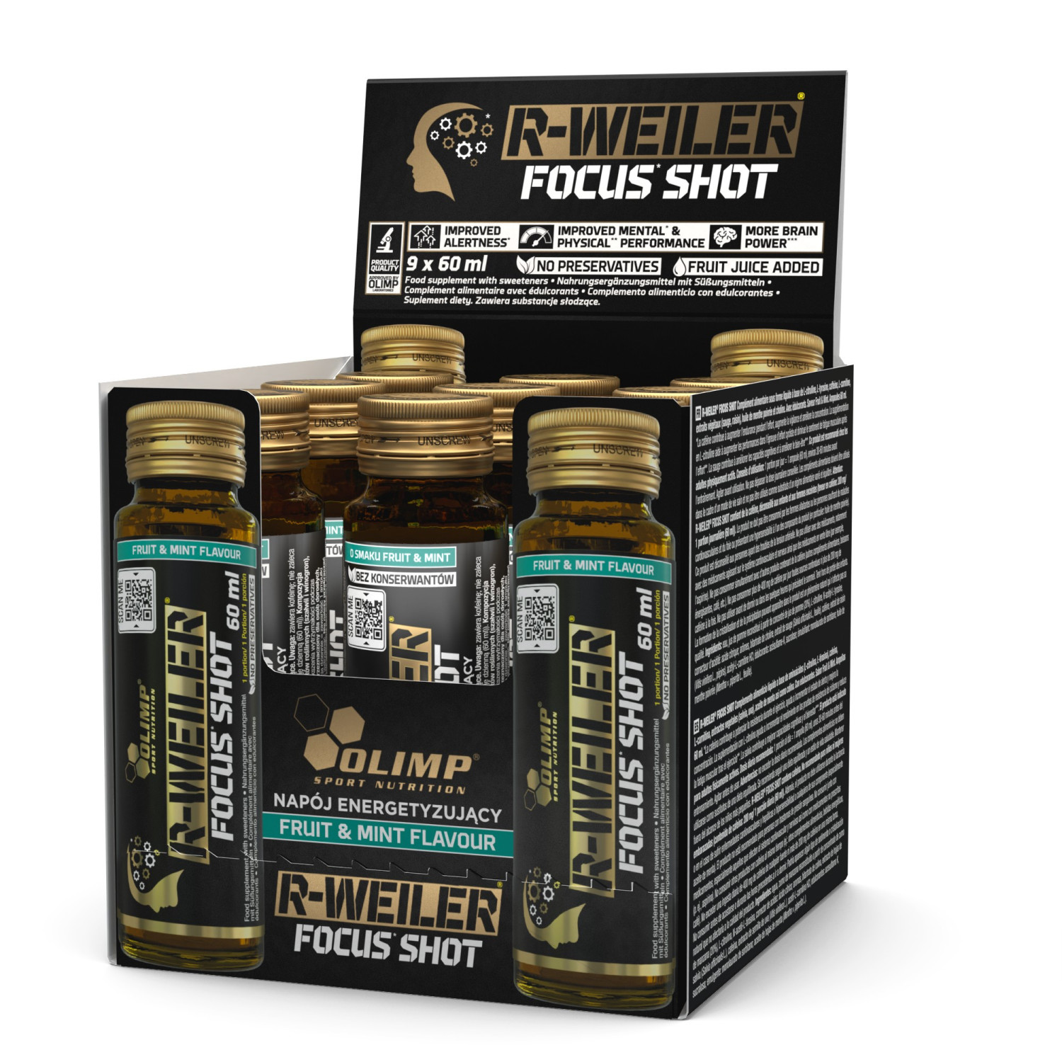 Olimp Nutrition R‑Weiler Focus Shots 9 x 60ml Olimp Nutrition R‑Weiler Focus Shots 9 x 60ml