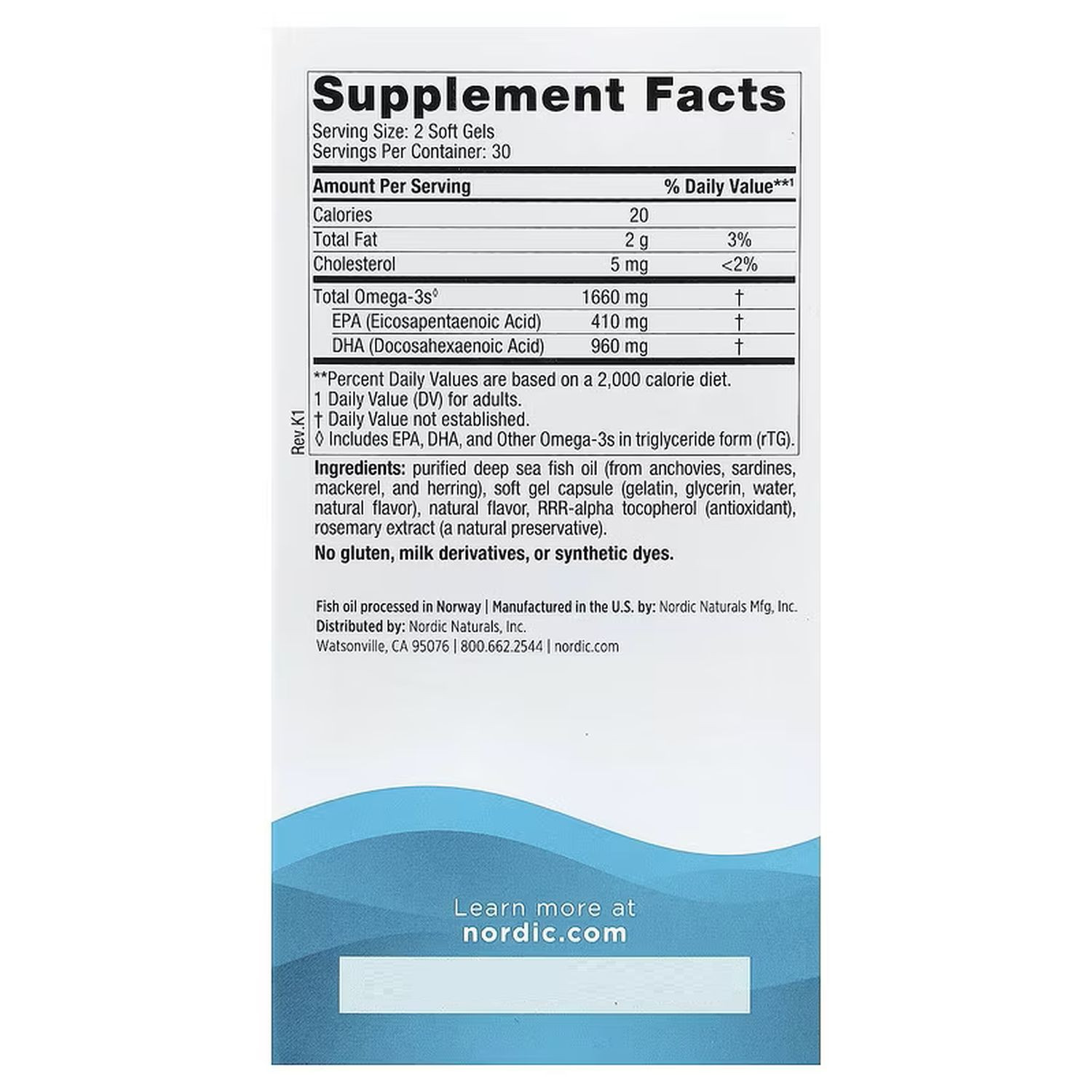 Nordic Naturals DHA Xtra 1660mg 60 Softgels