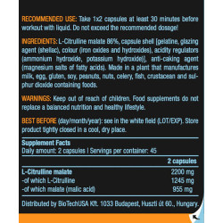 Biotech USA Citrulline Malate 90 Caps Biotech USA Citrulline Malate 90 Caps
