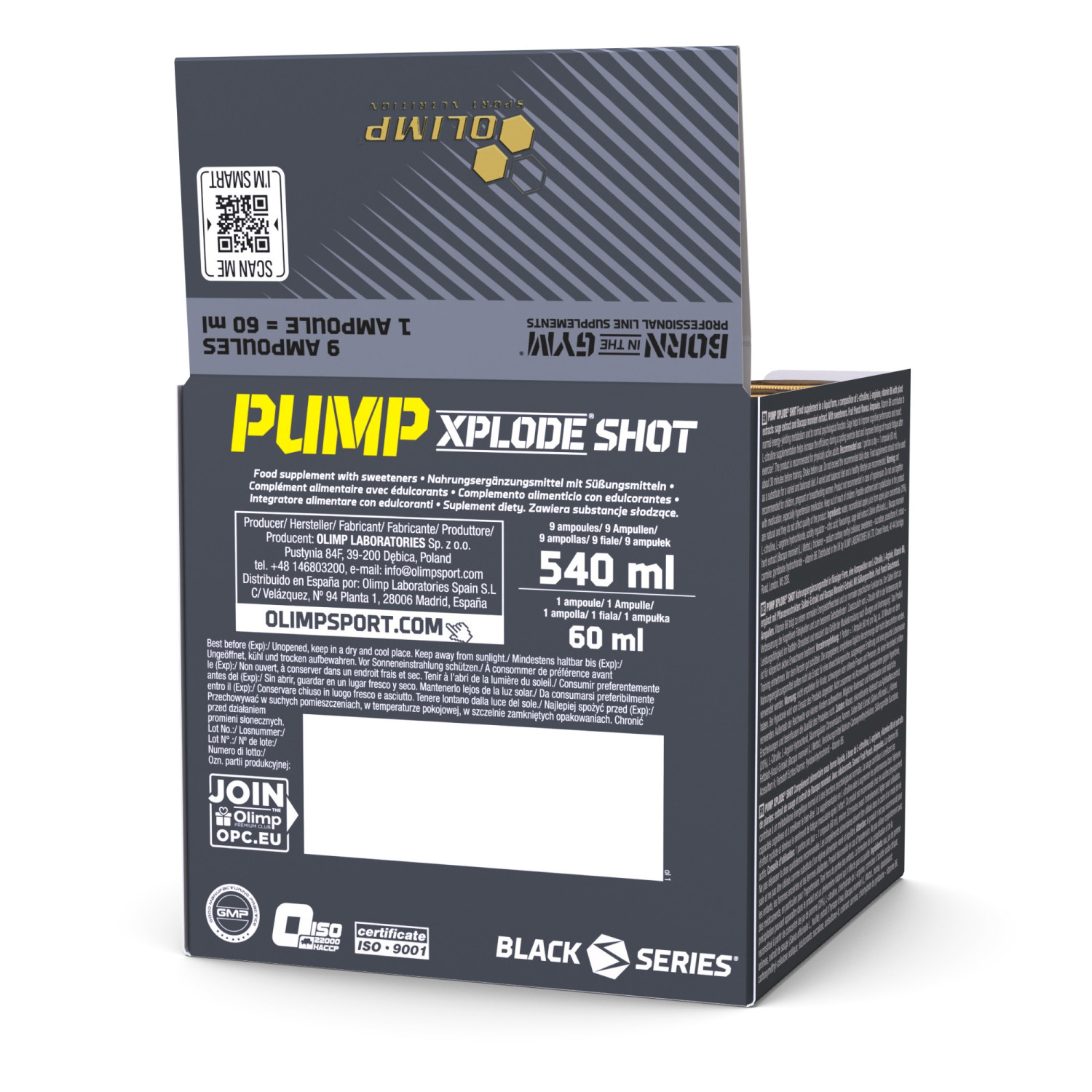 Olimp Nutrition Pump Xplode Shot 9 x 60ml